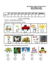 Bài kiểm tra định kì cuối học kì II môn Tiếng Anh Lớp 3